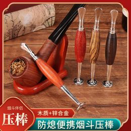 pipe Original factory woodeN creative hollow three in one pressure bar zinc alloy scraper needle