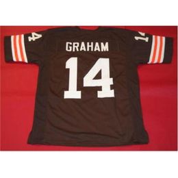 Uf Chen37 Goodjob Men Youth women Vintage CUSTOM #14 OTTO GRAHAM College Football Jersey size s-5XL or custom any name or number jersey