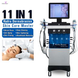 11 in 1 microdermabrasion machine skin deep cleaning hydra dermabrasion RF skin rejuvenation jet peel salon use beauty equipment CE approved