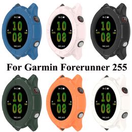 TPU Screen Protector Shell Compatible with Garmin Forerunner 255 Watch Protective Case Coverage Smart Watch Accessories Frame