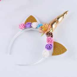 Hair Accessories Emmababy Fashion Sweet Lovely Magical Cartoon Horn Floral Head Party Kid Headband Fancy Dress DecorativeHair