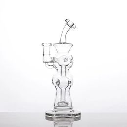 recycler bongs Hookahs ash catcher honeycomb bong Double Ball point backwater hookah oil rig bubble pipe hookah full height of 8.4 inches