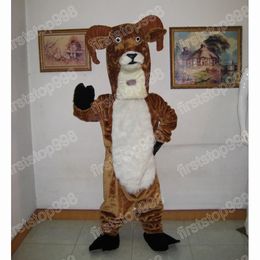 Halloween Brown Sheep Mascot Costume Top Quality Cartoon Anime theme character Adults Size Christmas Outdoor Advertising Outfit Suit