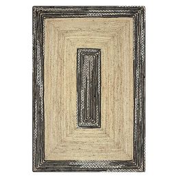 Carpets 60x90cm Rug 100% Natural Jute Cotton Braided Style Runner Carpet Home Living Area