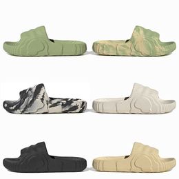 2022 With Socks Adilette 22 Slides Platform Slippers For Women Mens Magic Lime Desert Sand Black Grey Enflame Orange Onyx Outdoor Sandals