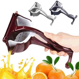 Manual Fruit Juicer Aluminium Alloy Hand Pressure Juice Squeezer Pomegranate Orange Lemon Sugar Cane Juice Tools for Kitchen 220423