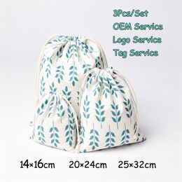 14x16 20x24 25x32 3PcsLot Fragrance Aroma Jewlery Organizer Perfume Gift Bag Dry Flower Pouch Cotton Linen bag 220706