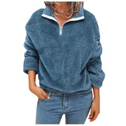 Women's Hoodies & Sweatshirts Winter Plus Size Women Aesthetic Clothing Solid Color Lace Sexy Fashion Long-sleeved Casual Top Sweatshirt Sud