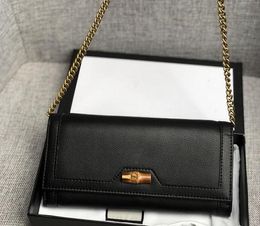 2022 New Style High Quality Wallets Women Business Leather Gold Chain Shoulder Bags Crossbody Bag Designer Coin Purse Wallet 6 colors