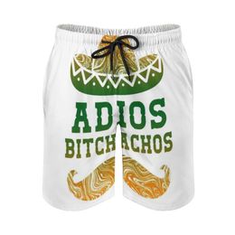 -Shorts masculinos adios bitchachos esportes masculinos curtos de praia boxer tronco de boxer banhando mexica mexicano funnymen's