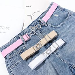 Belts Fashion Adjustable Children Elastic Wide Candy Colour Waist Belt Stretch Canvas For Jeans Pants Kids Casual BeltsBelts