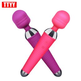 Powerful AV Vibrator Vibrating Dildo for Female G Spot Massager USB Charger Clitoris Stimulator sexyy Toys For Women