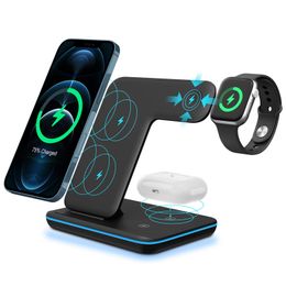 3 in 1 Wireless Charger for Apple iPhone/iWatch/Airpods Qi-Certified Charging Station for iPhone 13/12/11/Pro/Max/XS/Max/XR/XS/X iWatch 7/6/SE/5/4/3/2 Airpods Pro/3/2/1