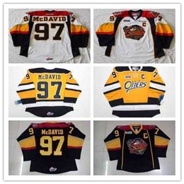 Nivip Custom Erie Otters Ice Hockey 97 Connor McDavid 9 Ryan OReilly Stitched 19 Dylan Strome Any Number Name Navy Yellow White OHL Jerseys S-4XL
