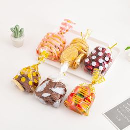 Gift Wrap Pcs/pack 13x21 Cm Ins Style Candy Packing Print Pattern Wave Dot Party Supplies Snack Bag Goodie Bags PouchGift