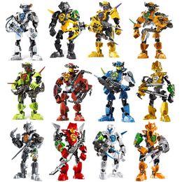 Star Warrior Soldiers Hero Factory Surge Evo Stringer Robot Figures Building Blocks Bricks Kids Toys 220715