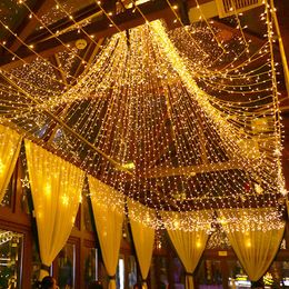 Saiten Weihnachtsbeleuchtung Led String Licht Outdoor 10M 20M 30M 50M 100M 8 Modi Fee girlande Für Hochzeit Party Zimmer Urlaub LichterLED