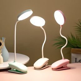 Table Lamps Multifunction Led Clamp Desk Lamp Flexible Gooseneck Touch Dimming Clip On For Book Bed Office And ComputerTable