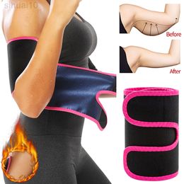 Sauna Arm Shaper Women Arm Trimmers Compression Sweat Bands Slimming Sheath Workout Toner Trainer Fat Burnning Smarter Sleeves L220802