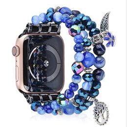 smart i watch Canada - Luxury Smart Watch straps Band For A P P L E i Watch Watch Series 3 4 5 38 42 40 44mm S3 S4 S5 Strap Buckle Bracelet crystal handm255z