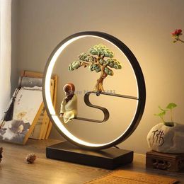 Night Lights Table Lamp Bedroom Bedside Desk Study Dormitory Eye Protection Light Retro Living Room Decorative LampNight