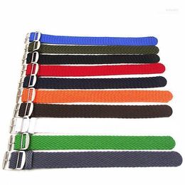 Watch Bands Wholesale 10PCS/lot 22mm Nylon Straps Perlon Weave Strap Band 10 Colours Available -PS0107 Hele22