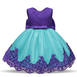 Baby Kids Dresses For Girls Embroidery Infant Girl Birthday Party Dress Ball Gown Christening Dress for Baby Girl Princess LJ201223