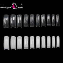 Nail Tips 500pcs Natural and Clear French False Nails Acrylic Gel Diy Salon Suppliers extras Long For Professional Fake Art 220716
