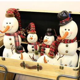 Christmas Decorations Linen Christmas Dolls Snowman Dolls. 201204