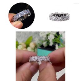 Wedding Rings Lightweight Fashion Inlay Sparkling Band Ring Jewellery Fine Workmanship For Engagement Wynn22