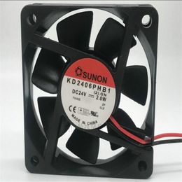 SUNON KD2406PHB1 6015 DC 24V 2.0W 6CM Two-wire inverter cooling fan