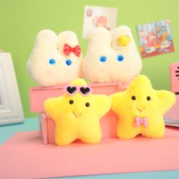 Kawaii Cartoon Star Plush Doll Toy Pendants Girl Bag Pendant Keychain Girl Ornaments Holiday Gift