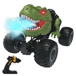 Electronics Explosive hot selling dinosaur spray rc car electric luminous climbing off-road stunt car boy toy trendy play gift