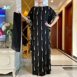 Ethnic Clothing 2022 Summer Arrival African Dashiki Flower Turkish Maxi Kaftan Women Muslim Fashion Abaya Long Dress HD001