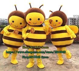 Mascot doll costume yellow bee mascot costume cartoon costume makeup adult size birthday party prom holiday gift 1094