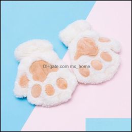 Other Home Textile Kid Winter Gloves Children Cute Cat Paw Glove Mittens Dhnju