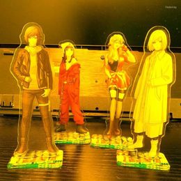 Keychains 2022 Japan Anime Akudama Drive Acrylic Delicacy Figure Stand Model Plate Desk Decor Cosplay Halloween Standing Card Keychain Fred2