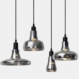 Pendant Lamps Shadow Glass Chandelier Nordic Modern Minimalist Living Room Bar Restaurant Light Creative Personality Bedroom Cafe LightPenda