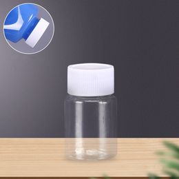 15ml Wholesales Plastic Bottles Wide Mouth Transparent PET Cosmetic Refillable Seal Liquid Container Sample Small Bottles