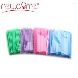 Eyelash Curler 100Pcs/Pack Disposable Brush Durable Micro Extension Individual Applicators Mascara Glue Cleaning Tools Harv22