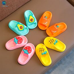 Cartoon Fruit Kids Slippers For Boys Summer Beach Indoor Slippers Cute Girl Home Soft Sole NonSlip Children Shoes Miaoyoutong 220621