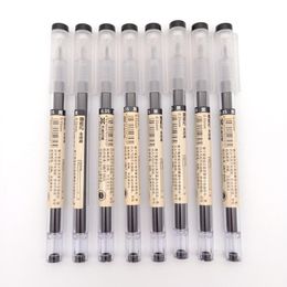 Gel Pens 24pcs/lot High Quality Signature Pen 0.35m Water-based Full Needle Large Capacity Office Student Carbon 31880