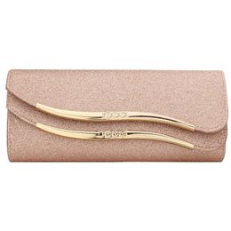 Fashion Sequined lope Clutch WomenS Evening Bags Bling Day Clutches Pink Wedding Female Handbag Banquet Bag 220630