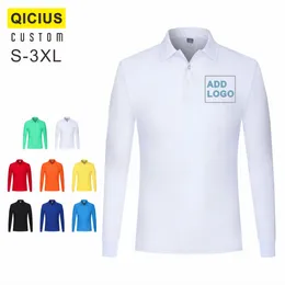 Men's Polos Custom Logo Mens Shirt Long Sleeve Men And Women Shirts Fashion Casual Slim Fit Arrival TopsMen's Men'sMen's