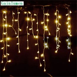 Christmas outdoor decoration Drop 5m Droop 0.3m 0.4m0.5m curtain icicle String led lights Garden Party 220V Y201020