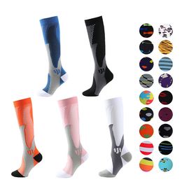 Brothock Compression Socks Nylon Medical Nursing Stockings Specializes Outdoor Cycling Fast-drying Breathable Adult Sports Socks