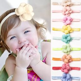 Summer Infant Baby Cute Flower Headband Kids Elastic Hairband Candy Color Children Hairbands Headwrap Hair Accessory