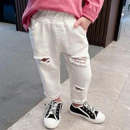 Jeans Casual Boys Girls Pants Spring Autumn Baby 1-6yrs Children Clothing Kids Ripped JeansJeans