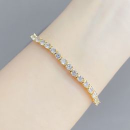 New luxury micro-encrusted zircon plated 18k gold bracelet jewelry Korean temperament wome classic wild high-end bracelet accessories