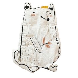 Cartoon Animals Rabbit Raccoon Shape Quilted Play Mats Baby Crawling Carpet Kids Blanket Pad Child Bed Room Decor Nordic Style 210402